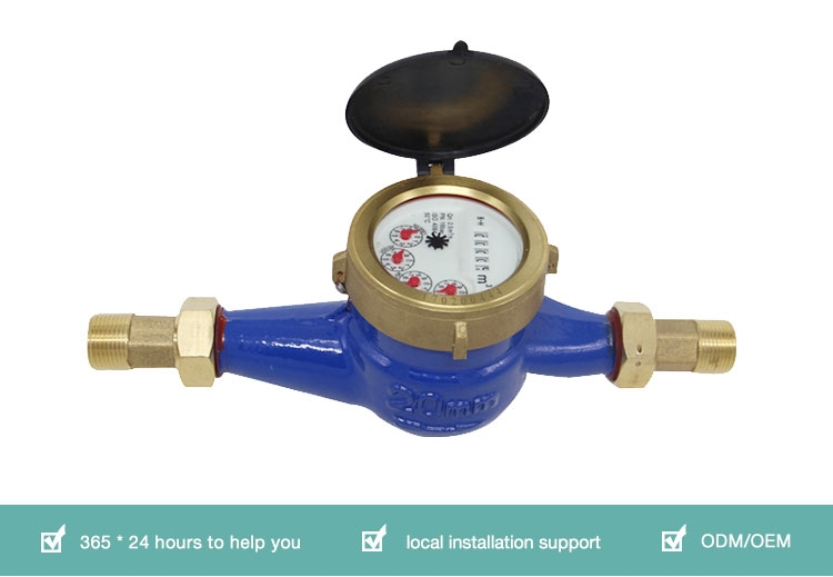 product-750-519 DN15-DN50 multi jet cast iron multi jet water meter China manufacturer