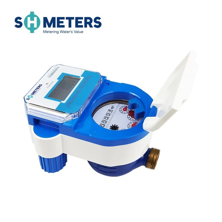 Brass Body R100 IC Card Smart Water Meter For Residential